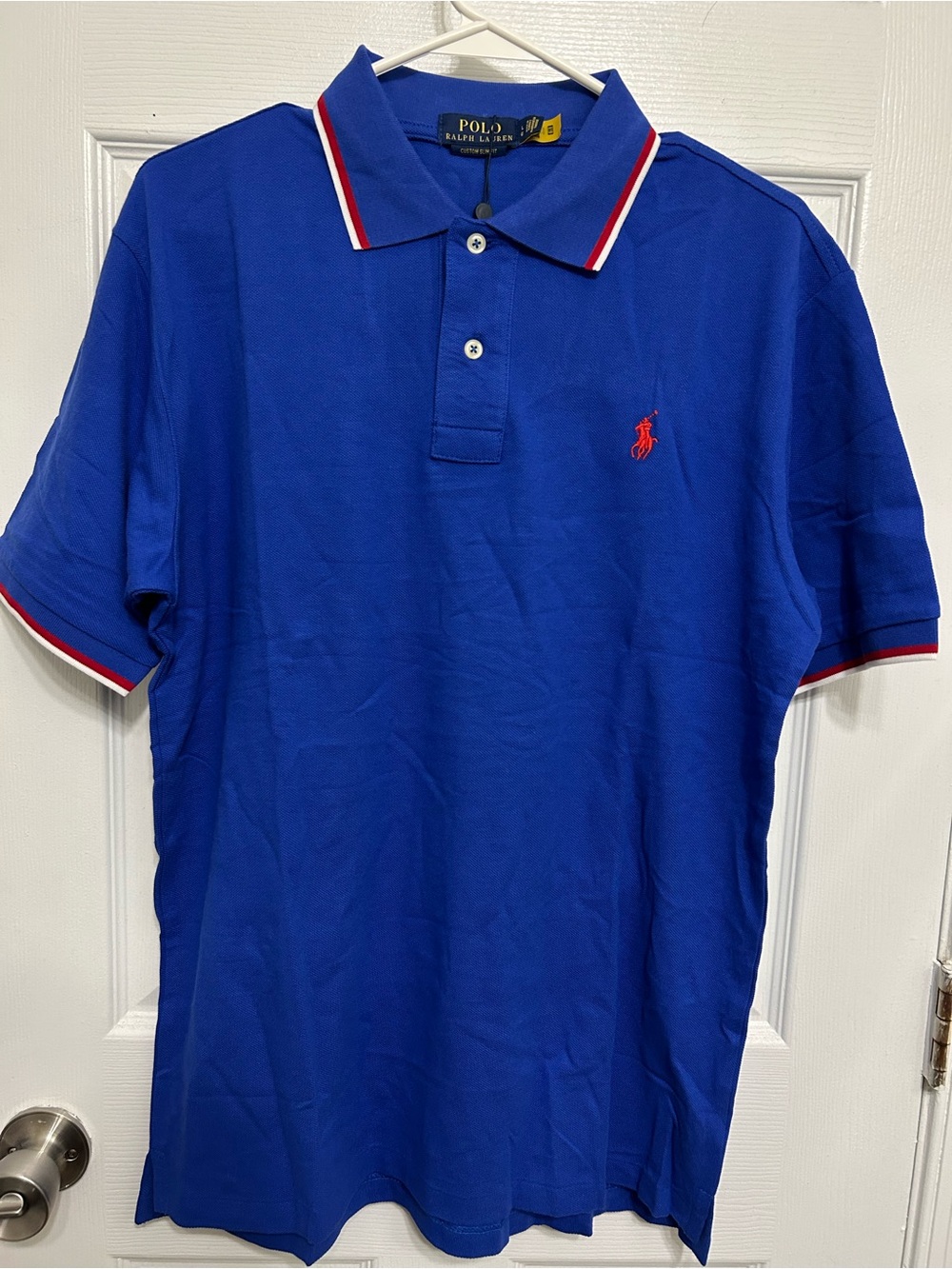 Polo by Ralph Lauren Royal Blue Polo with Red Trim